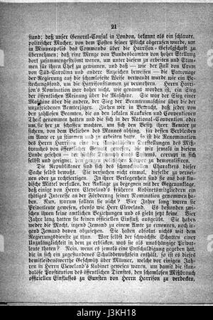 Portrait de Grover Cleveland, 22e et 24e président des États-Unis, pris en 1892, lors de son deuxième mandat. Banque D'Images