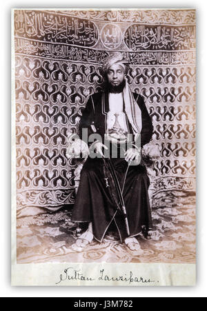 Hamad bin Thuwaini est le sultan de Zanzibar de 1890 à 1896. Son règne est marqué par des défis politiques importants et la diplomatie internationale, en particulier avec l'Empire britannique. Son image de 1891 offre un aperçu de l'histoire royale de Zanzibar à la fin du XIXe siècle. Banque D'Images