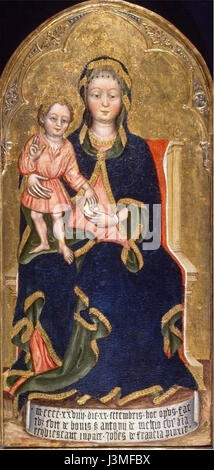 Giovanni di Francia, initialement Jean Charlier, vierge et l'enfant, 1429, 104x51cm, Musée national du Palais de Venise, Rome