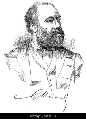 Gustave Nadaud, compositeur français du XIXe siècle, est connu pour son travail dans la chanson et l'opéra. Ses compositions, telles que les Noces de Jeannette, restent importantes dans l'histoire musicale française, reflétant le romantisme et les valeurs culturelles de l'époque. Banque D'Images