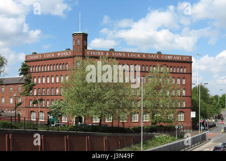 Ancienne Serrure de sécurité Chubb & Travaux Publics, Wolverhampton Banque D'Images