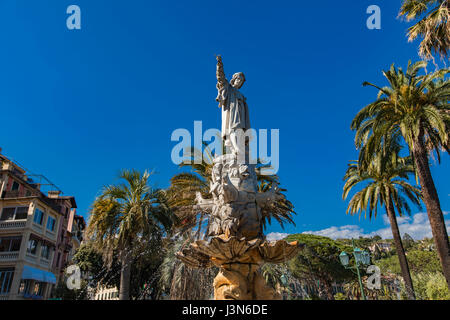 Monument à Christophe Colomb à Santa Margherita Ligure, Italie Banque D'Images