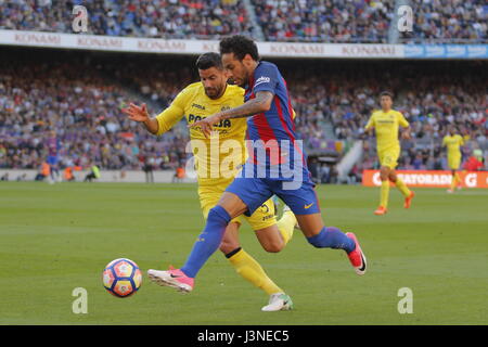 Barcelone, Espagne. 06 mai, 2017. 06.05.2017 Barcelone. La Liga match 31. photo show Neymar en action au cours de match entre le FC Barcelone contre Villarreal au Camp Nou : Crédit Gtres información más Comuniación sur ligne, S.L./Alamy Live News Banque D'Images