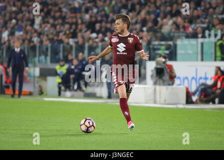 Turin, Italie. 6 mai, 2017. Adem Ljajic (Torino FC) en action au cours de la série d'un match de football entre la Juventus Turin et au FC Juventus Stadium, le 6 mai 2017 à Turin, Italie. Credit : Massimiliano Ferraro/Alamy Live News Banque D'Images