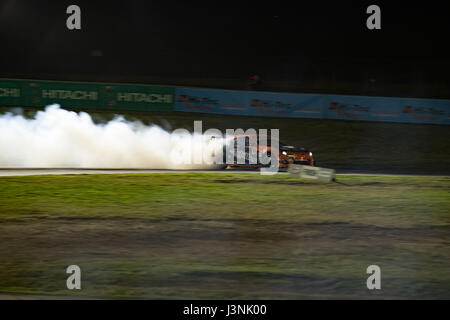 Sydney Motorsport Park, Australie. 6 mai 2017. Brad Tuohy est lié pour la ronde 1 podium. Anthony Bolack/Alamy Live News Banque D'Images