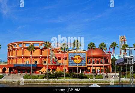 Hard Rock Cafe de l'Universal Orlando Resort adventure theme park Banque D'Images