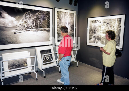 Floride les Everglades, Ochoee, Tamiami Trail, Big Cypress Gallery, Clyde Butcher, photographie noir et blanc, photographe, paysage, nature sauvage, galerie g Banque D'Images