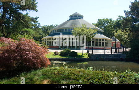 Le carrousel à Roger Williams Park - Providence, Rhode Island, USA Banque D'Images