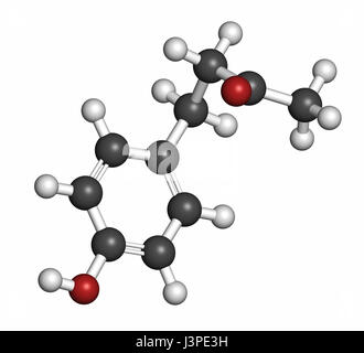 Raspberry ketone molécule. Arôme primaire composé de framboises. Utilisé comme additif alimentaire et de suppléments nutritionnels. Les atomes sont représentés comme spher Banque D'Images