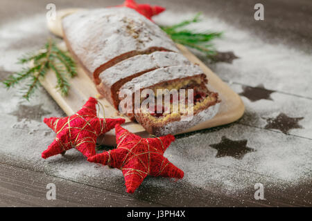 Stollen de Noël, épices et gingerbread cookies Banque D'Images