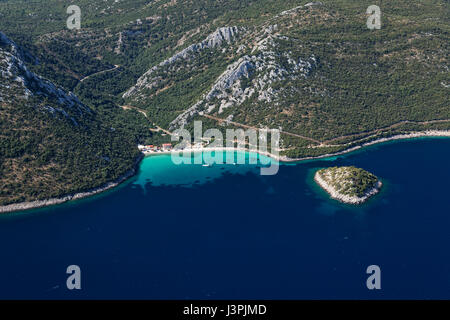 Littoral sur Peljesac, Croatie Banque D'Images