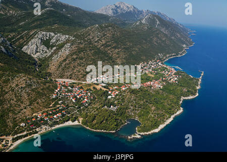 Littoral sur Peljesac, Croatie Banque D'Images