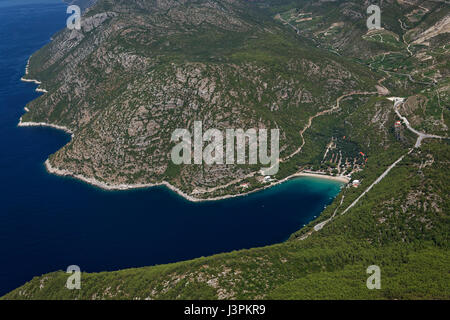 Littoral sur Peljesac, Croatie Banque D'Images