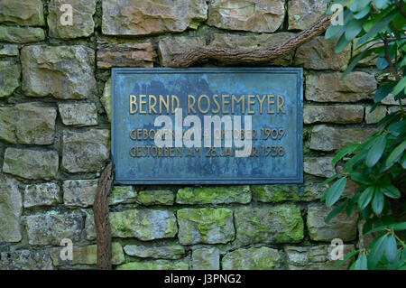 Grab, Bernd Rosemeyer, Dahlem Waldfriedhof, Huettenweg, Berlin, Deutschland, HÃ¼ttenweg Banque D'Images