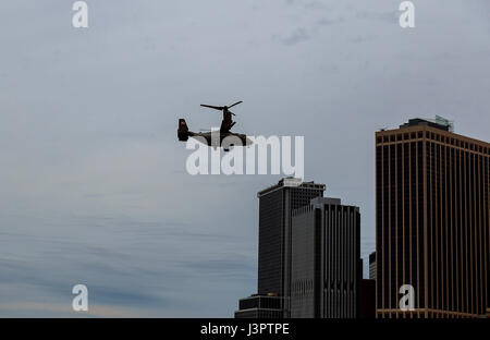 NEW YORK CITY - Mai 04, 2017 New York City Manhattan un escadron d'hélicoptères maritimes HMX-1 est responsable du transport du Président de th Banque D'Images