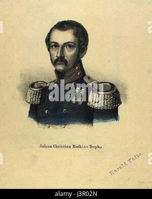 Johan Christian Matthias Trepka était un artiste allemand connu pour sa contribution à la peinture de paysage au XIXe siècle. Ses œuvres se concentrent sur les scènes naturelles et les vues romantiques de la nature. Banque D'Images