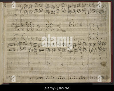 Johann Christian Bach Salve Regina British Library ajouter MS 29293 f2r Banque D'Images