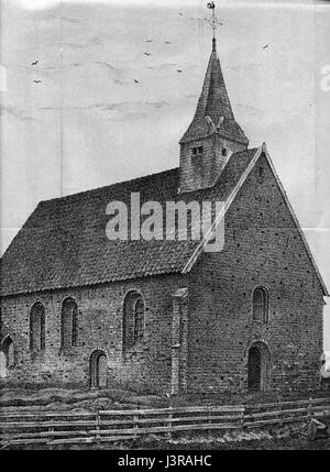 Kerk van Thiviers voor 1892 Banque D'Images