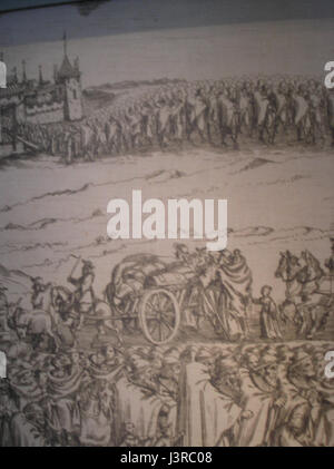 Les juifs exilés de Vienne 1670 Banque D'Images