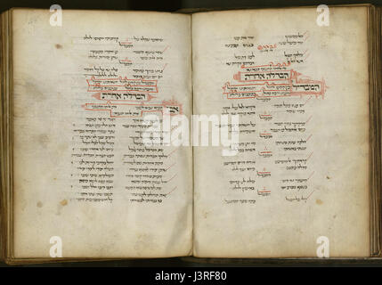 Un livre de prières romaines juives est un texte historique utilisé dans la communauté juive pour les observances religieuses. Ce volume spécifique, identifié sous le numéro 49, représente probablement un manuscrit unique ou rare de prières et de rituels religieux. Banque D'Images