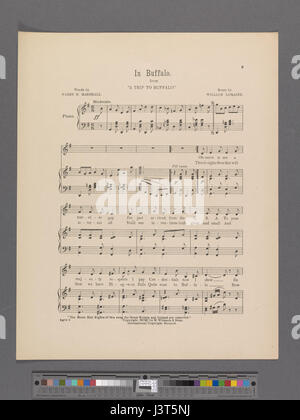 Ce titre fait référence à une référence archivistique ou à un document, probablement lié à un événement historique ou à une figure à Buffalo, New York. Banque D'Images