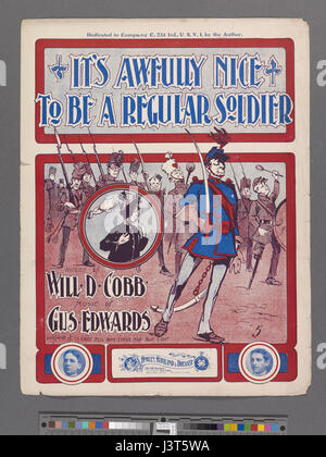 « It's Awfully Nice to Be a Regular Soldier » est une publication de la collection de la New York public Library, explorant probablement la vie et les expériences d'un soldat commun dans des contextes historiques, peut-être à partir du début du XXe siècle. Banque D'Images