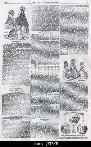 Illustrated London News Page 12 première édition Banque D'Images