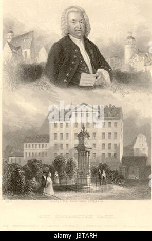 Cette entrée fait référence à l'association de Johann Sebastian Bach avec la Thomasschule de Leipzig, où il a servi comme chantre et a composé beaucoup de ses œuvres célèbres. Son mandat dans cette école a considérablement façonné sa musique et son héritage. Banque D'Images