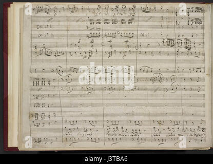 Johann Christian Bach Salve Regina British Library ajouter MS 29293 f2v Banque D'Images