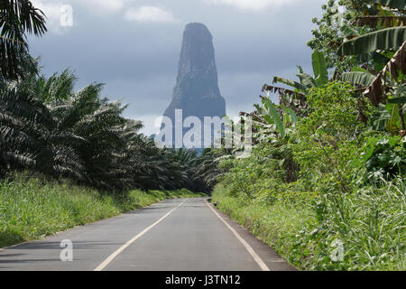 Sommet du Cao Grande, Sao Tomé-et-Principe, l'Afrique Banque D'Images