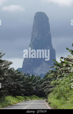 Sommet du Cao Grande, Sao Tomé-et-Principe, l'Afrique Banque D'Images