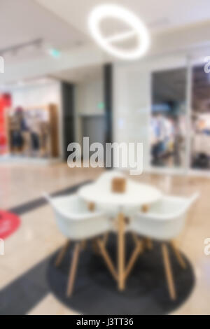 Vue de flou artistique flou de cafe dans shopping mall Banque D'Images