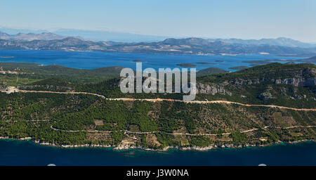 Littoral sur Peljesac, Croatie Banque D'Images