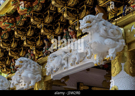 Ieyasu porte yomeimon culte Toshogu. Banque D'Images