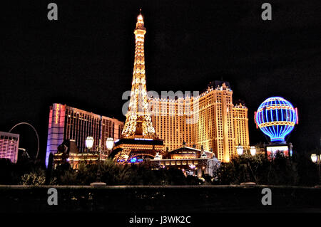 Nuit à Las Vegas, Nevada. Septembre 2013. Banque D'Images