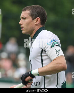 Waterloo, Belgique. 7 mai 2017 hockey play off. mens,Waterloo ducks/dragons john-john dohmen de Waterloo. crédit : leo cavallo/Alamy live news Banque D'Images