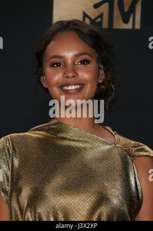 Los Angeles, CA, USA. 7 mai, 2017. Alisha Boe, au 2017 MTV Movie Awards - TV et salle de presse Au Shrine Auditorium en Californie le 7 mai 2017. Credit : Fs/media/Alamy Punch Live News Banque D'Images