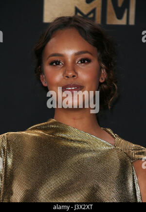 Los Angeles, CA, USA. 7 mai, 2017. Alisha Boe, au 2017 MTV Movie Awards - TV et salle de presse Au Shrine Auditorium en Californie le 7 mai 2017. Credit : Fs/media/Alamy Punch Live News Banque D'Images