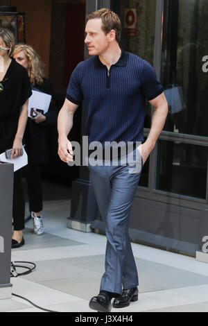 Madrid, Espagne. 8 mai, 2017. Michael Fassbender assiste à l'étranger Pacte photocall au Villamagna Hotel à Madrid, Espagne. Mai 08, 2017. Credit : Jimmy Olsen/media/MediaPunch /Punch Alamy Live News Banque D'Images