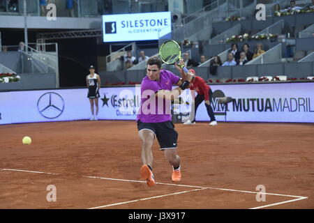 Madrid, Espagne. 8 mai, 2017. Tennis player Escobedo au cours de match Mutua Open de Madrid à Madrid le lundi 8 mai, 2017. Gtres más información : crédit en ligne Comuniación,S.L./Alamy Live News Banque D'Images