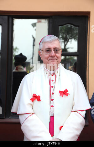 Il Mgr Giambattista Diquattro, (Nonciature apostolique à l'Inde), (Photo Copyright © Saji Maramon) Banque D'Images