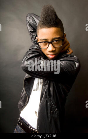 Lil Twist de Lil Wayne Young Money Entertainment studio portrait le 29 mars 2009 à Los Angeles. Banque D'Images