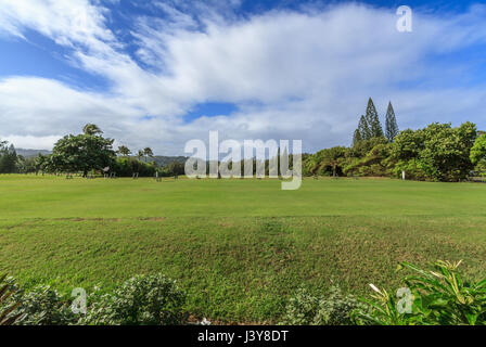 Kahuku hawaii, nov. 172015 : vue sur le terrain de golf à la Turtle Bay Resort sur la côte nord d'Oahu Banque D'Images