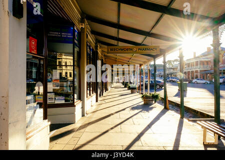 Heure d'or à Beechworth, Victoria, Australie Banque D'Images