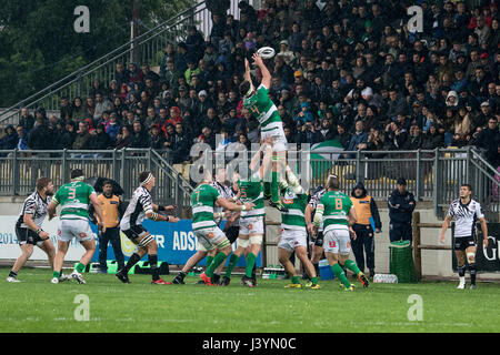 Milano, Italie. 06 mai, 2017. Samedi dernier, le défi entre Zèbre Parma contre Benetton Treviso et les deux italiens de la pro12. Credit : Luca Marenda/Pacific Press/Alamy Live News Banque D'Images