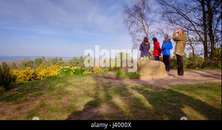 Gill's Lap sur Ashdown Forest où une pierre commoration est placé pour Milneand AA pour l'EH Shepard histoire de Winnie l'ourson. 26/03/17 Banque D'Images