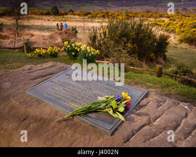 Gill's Lap sur Ashdown Forest où une pierre commoration est placé pour Milneand AA pour l'EH Shepard histoire de Winnie l'ourson. 26/03/17 Banque D'Images