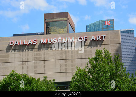 Le Dallas Museum of Art, au centre-ville. Banque D'Images