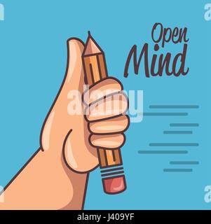 Holding pencil design. Illustration de Vecteur