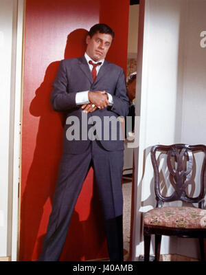 Der amerikanische Komiker, acteurs et actrices, SÄNGER, Produzent und Drehbuchautor, réalisateur Jerry Lewis. Banque D'Images